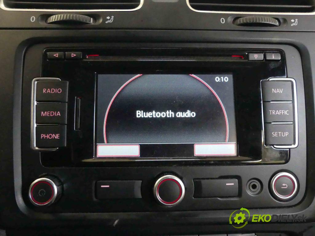 Vw Golf VI 2008-2013 1.6 tdi 105 HP automatic 77 kW 1598 cm3 5- Radio originál 3C0035270B