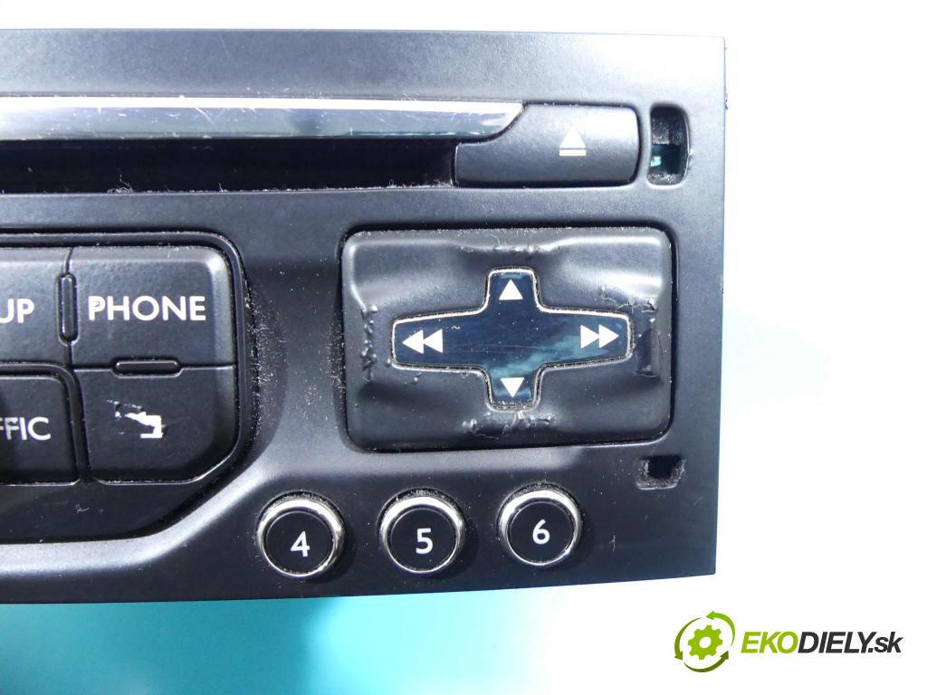 Peugeot 3008 I 2009-2016 1.6 hdi 114 HP manual 84 kW 1560 cm3 5- Radio originál 98034633XT