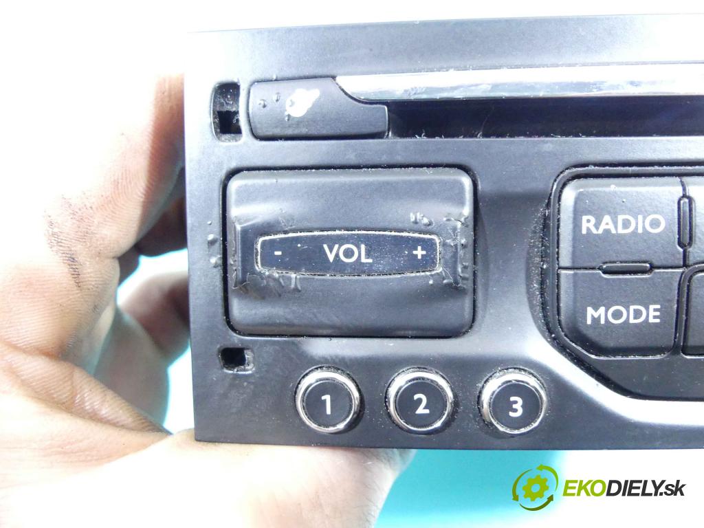 Peugeot 3008 I 2009-2016 1.6 hdi 114 HP manual 84 kW 1560 cm3 5- Radio originál 98034633XT