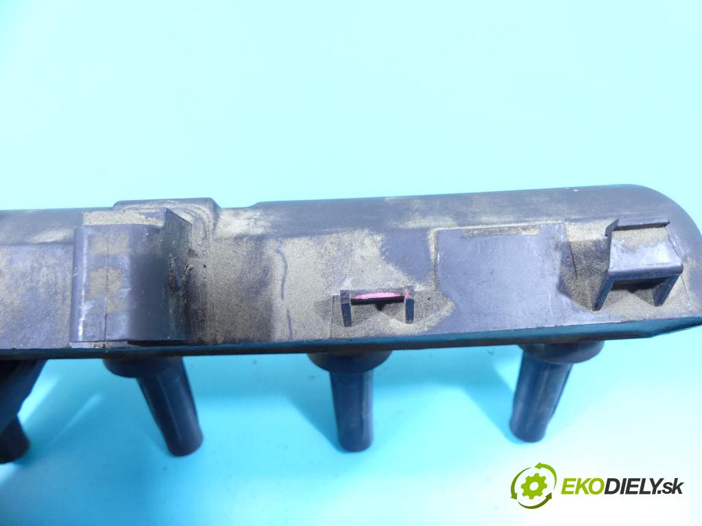 Peugeot 206 1.1b 60 HP manual 44 kW 1124 cm3 3- cievka zapaľovacia  (Zapaľovacie cievky, moduly)