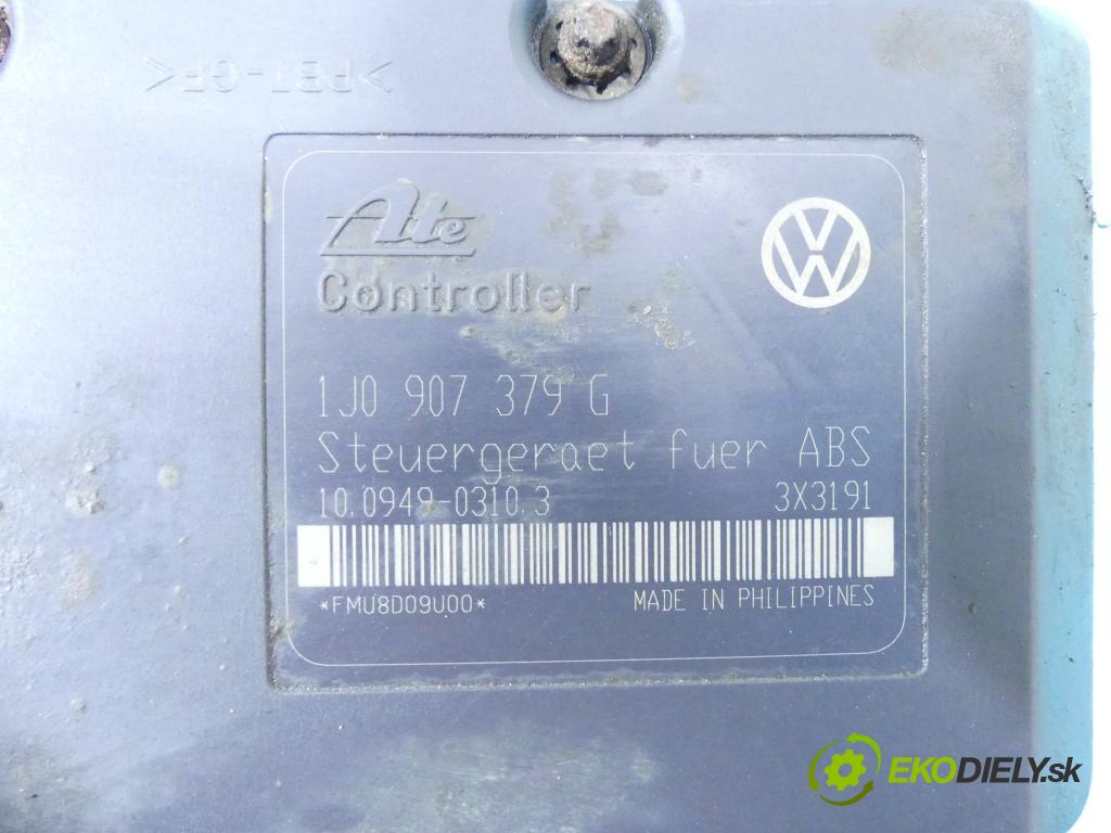 Vw Golf IV 1997-2003 1.6 sr 101 HP manual 74 kW 1595 cm3 5- čerpadlo abs 1J0907379G (Pumpy ABS)