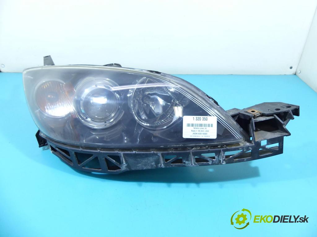 Mazda 3 I BK 2003-2009 1.6 citd 109 HP manual 80 kW 1560 cm3 5- Reflektor: pravý  (Pravé)