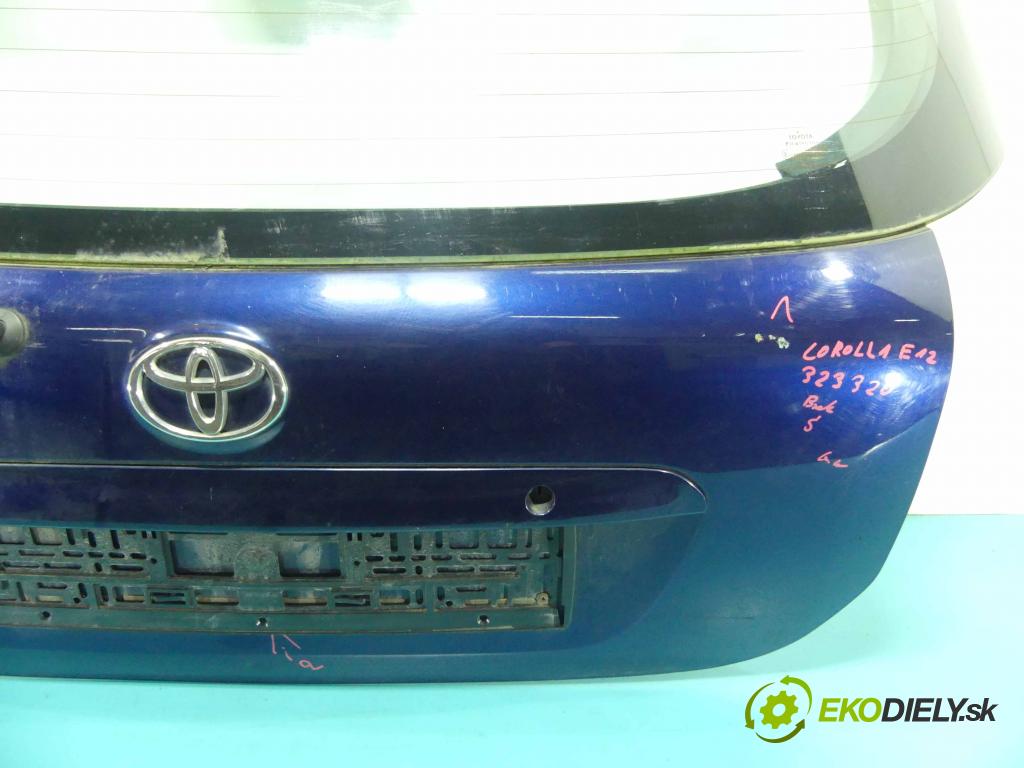 Toyota Corolla E12 2001-2009 1.6 vvti 110 hp automatic 81 kW 1598 cm3 3- zadní kufrové dveře  (Zadní kapoty)