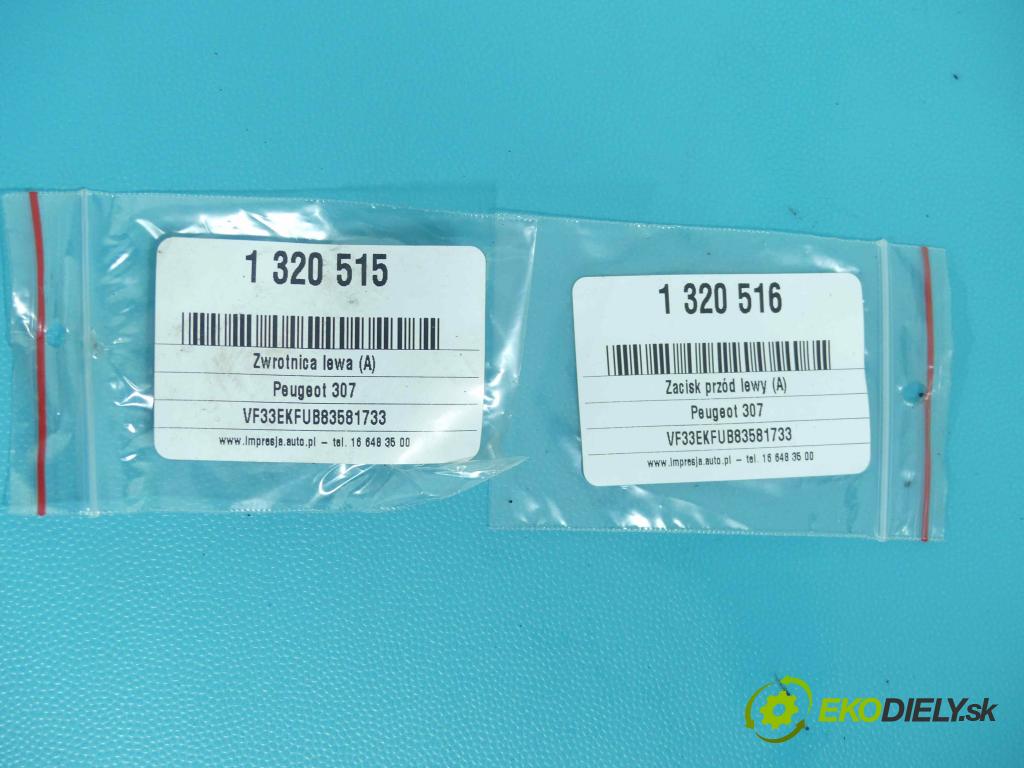 Peugeot 307 1.4 16v 88 HP manual 65 kW 1360 cm3 5- náboj ľavé  (Náboje)