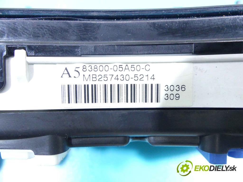 Toyota Avensis II T25 2003-2008 1.6 vvti 110 HP manual 81 kW 1598 cm3 4- prístrojovka/ budíky 83800-05A50-C (Prístrojové dosky, displeje)