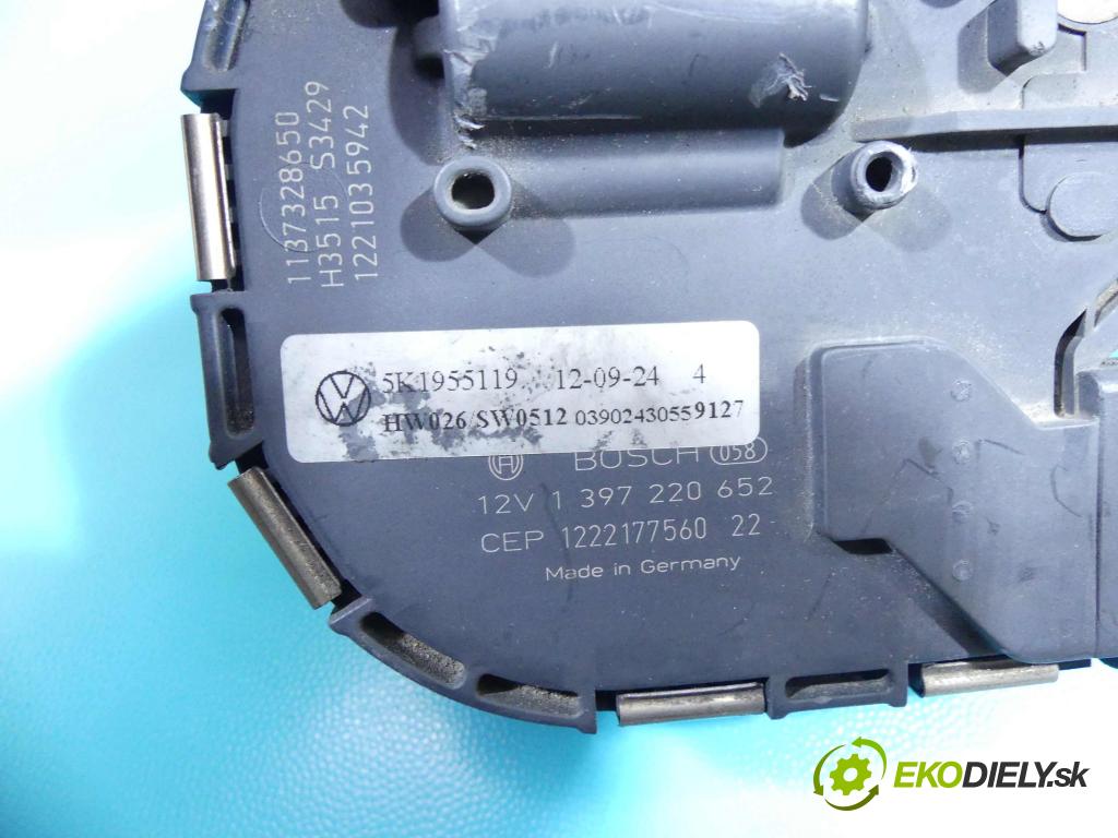 Vw Golf VI 2008-2013 1.6 tdi 105 HP automatic 77 kW 1598 cm3 5- motor stieračov predné 5K1955119