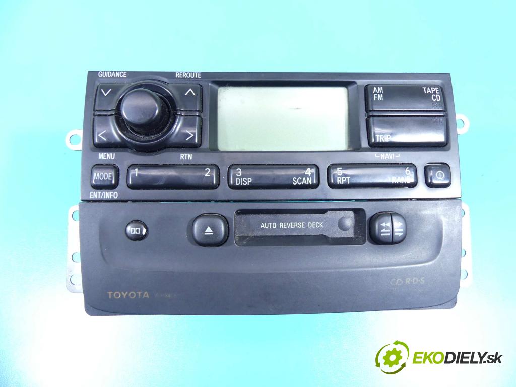 Toyota Avensis I T22 1997-2003 2.0 d4d 110 HP manual 81 kW 1995 cm3 5- Radio originál 86120-05050