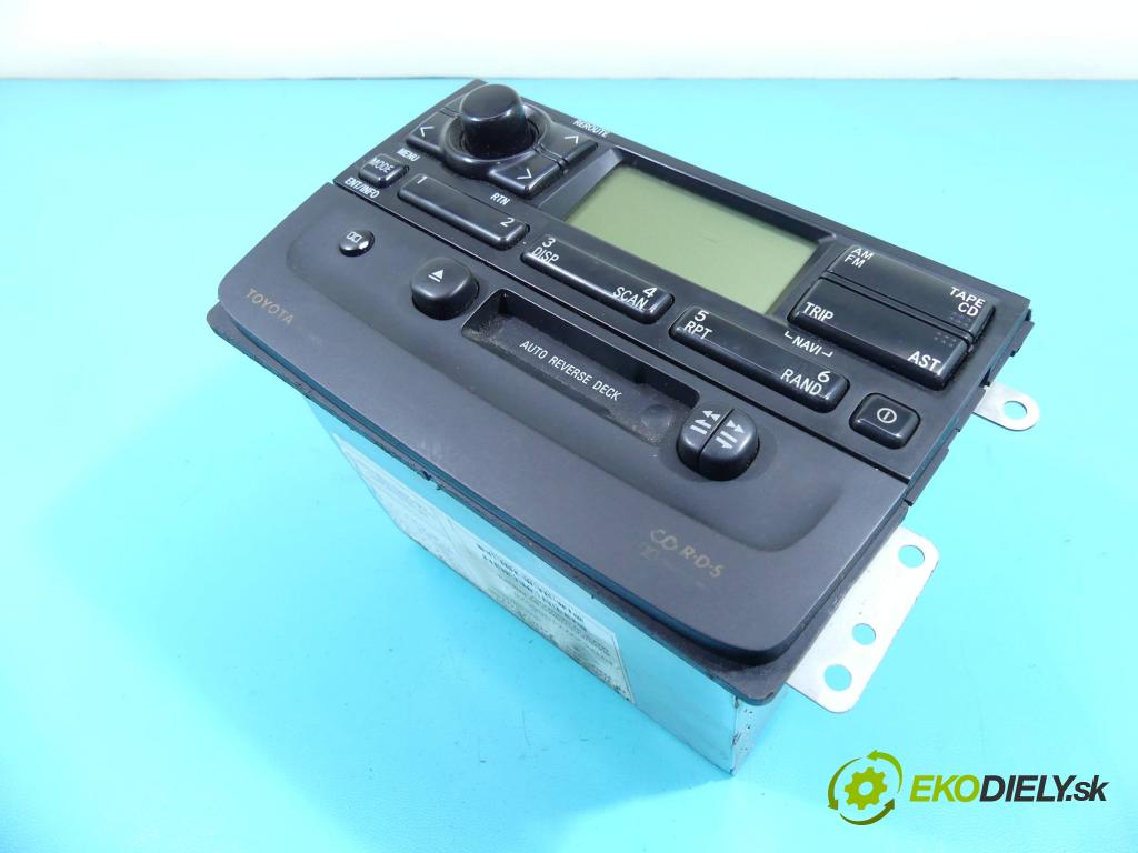Toyota Avensis I T22 1997-2003 2.0 d4d 110 HP manual 81 kW 1995 cm3 5- Radio originál 86120-05050
