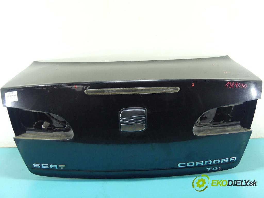 Seat Cordoba II 6L 2002-2008 1.9 tdi 101 hp manual 74 kW 1896 cm3 4- zadní kufrové dveře  (Zadní kapoty)