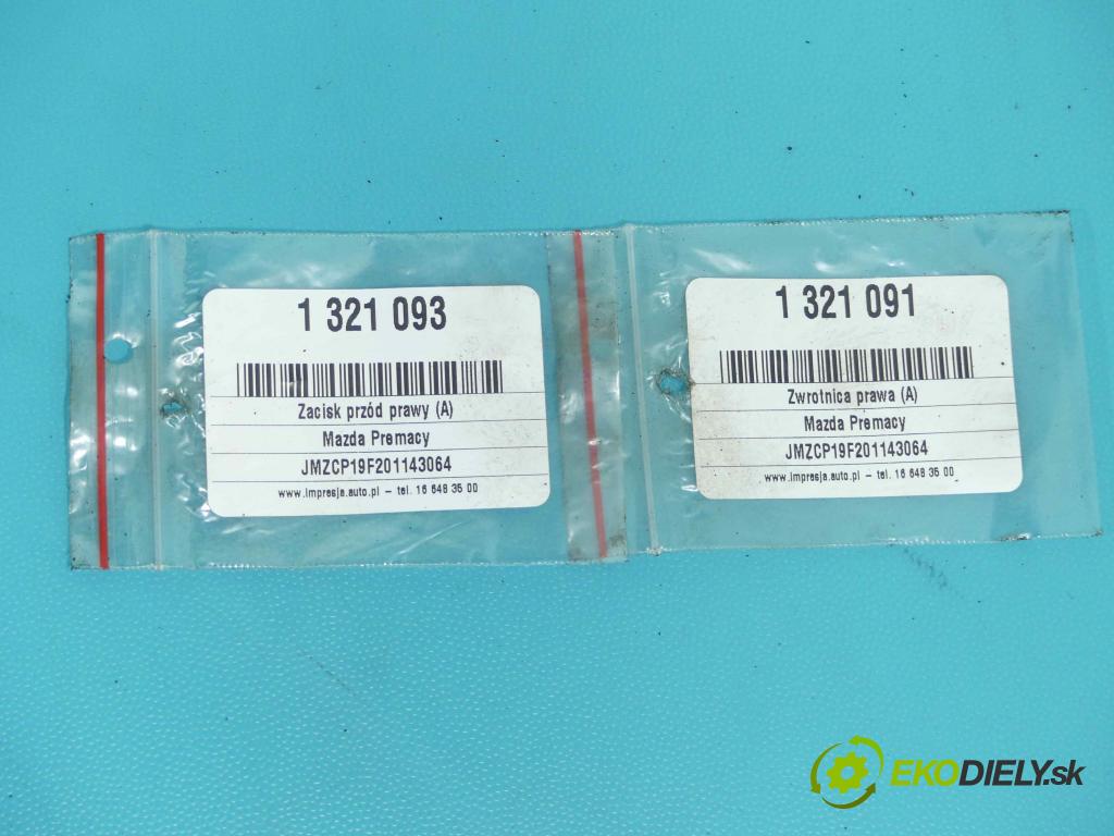 Mazda Premacy 1.8 16V 101 HP manual 74 kW 1840 cm3 5- náboj pravé  (Náboje)