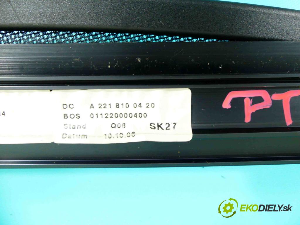 Mercedes S W221 2005-2013 3.0 cdi 235 HP automatic 173 kW 2987 cm3 4- roleta A2218100420 (Rolety kufra)