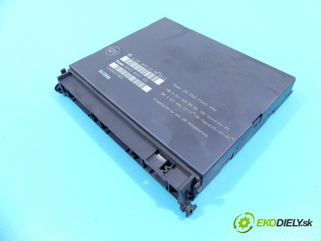 Mercedes S W221 2005-2013 3.0 cdi 235 HP automatic 173 kW 2987 cm3 4- modul riadiaca jednotka A2218702186 (Ostatné)