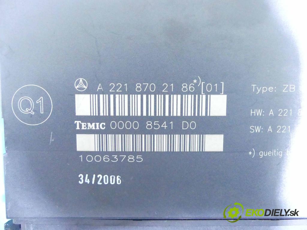 Mercedes S W221 2005-2013 3.0 cdi 235 HP automatic 173 kW 2987 cm3 4- modul riadiaca jednotka A2218702186 (Ostatné)