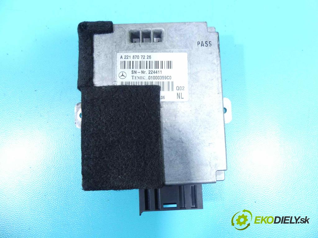 Mercedes S W221 2005-2013 3.0 cdi 235 HP automatic 173 kW 2987 cm3 4- modul riadiaca jednotka A2218707226 (Ostatné)