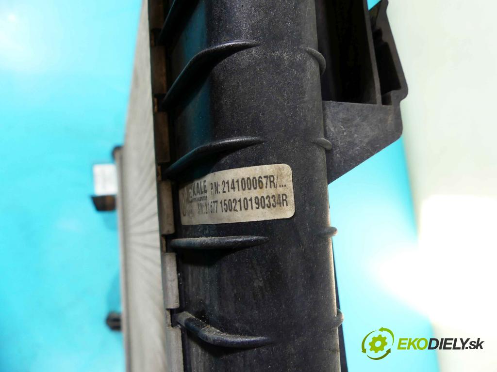 Renault Fluence 1.6 16V 110 HP manual 81 kW 1598 cm3 4- chladič voda: 214100067R (Chladiče vody)