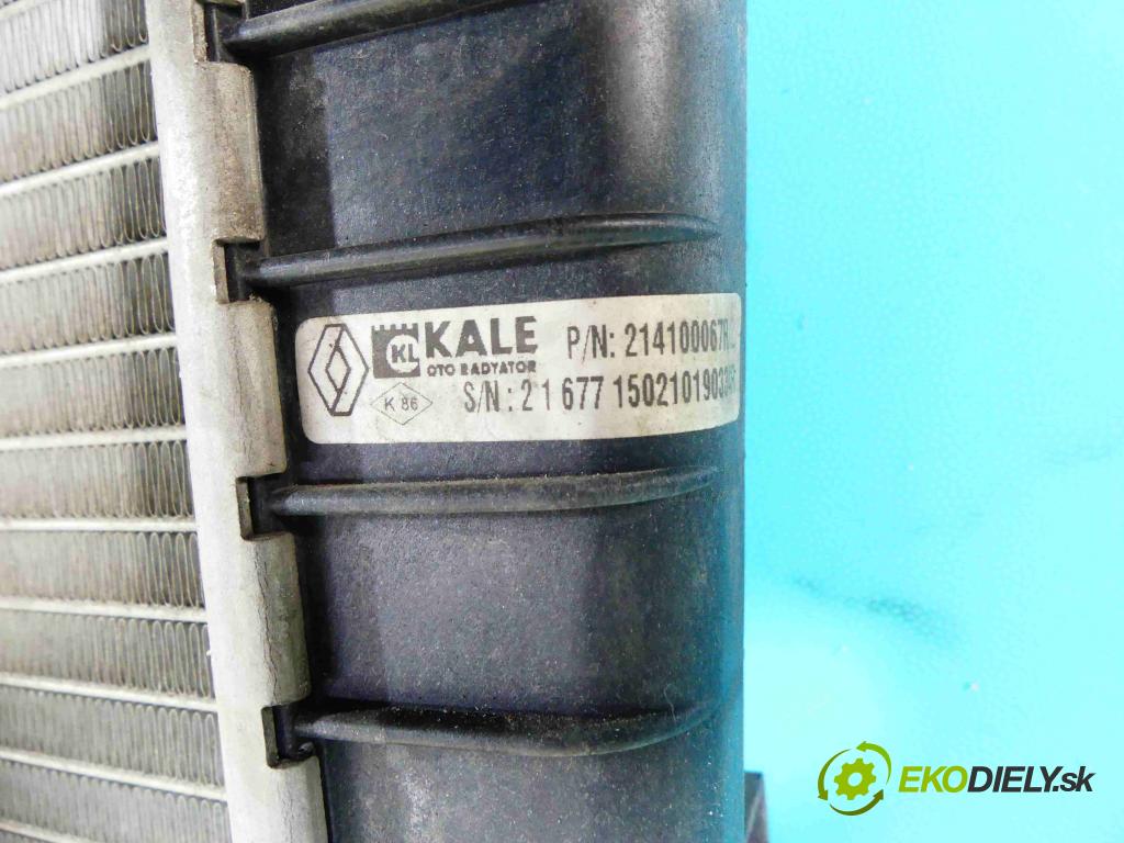 Renault Fluence 1.6 16V 110 HP manual 81 kW 1598 cm3 4- chladič voda: 214100067R (Chladiče vody)