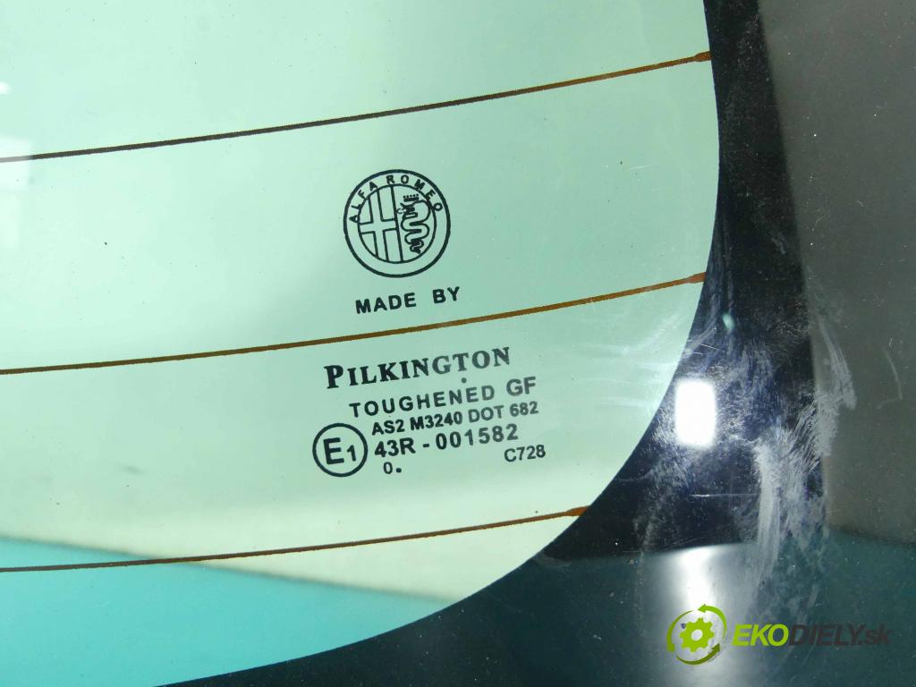 Alfa romeo 159 2.0 jtd 136hp manual 100 kW 1956 cm3 5- sklo zadní  (Okna zadní)