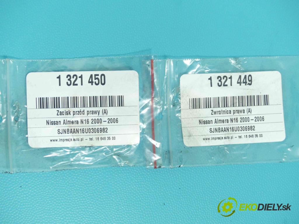Nissan Almera N16 2000-2006 1.5 16v 90 HP manual 66 kW 1498 cm3 4- náboj pravé  (Náboje)