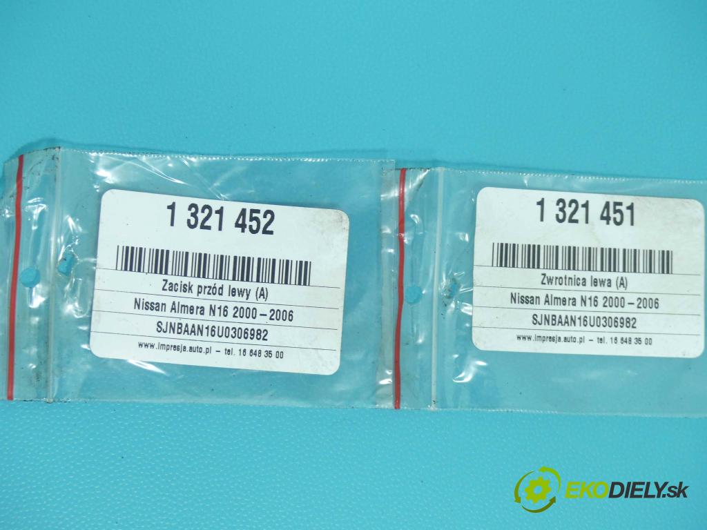 Nissan Almera N16 2000-2006 1.5 16v 90 HP manual 66 kW 1498 cm3 4- náboj ľavé (Náboje)