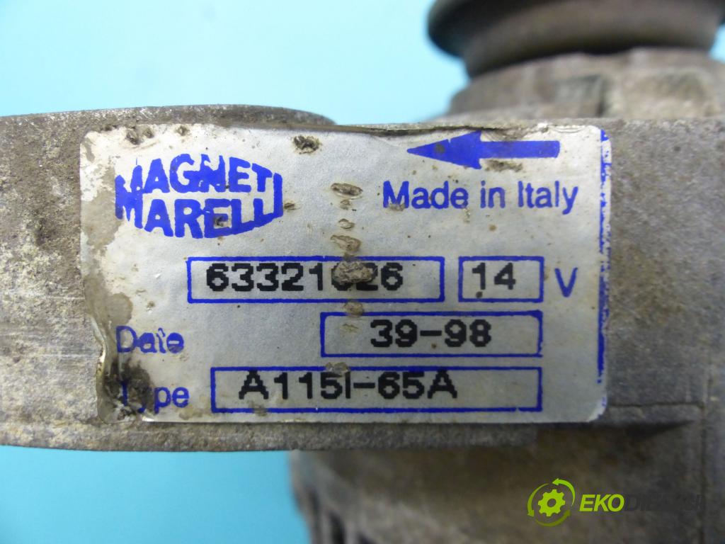 Fiat Brava I 1995-2001 1.2 16v 82 hp manual 60 kW 1242 cm3 5- Alternator 63321626 (Alternátory)