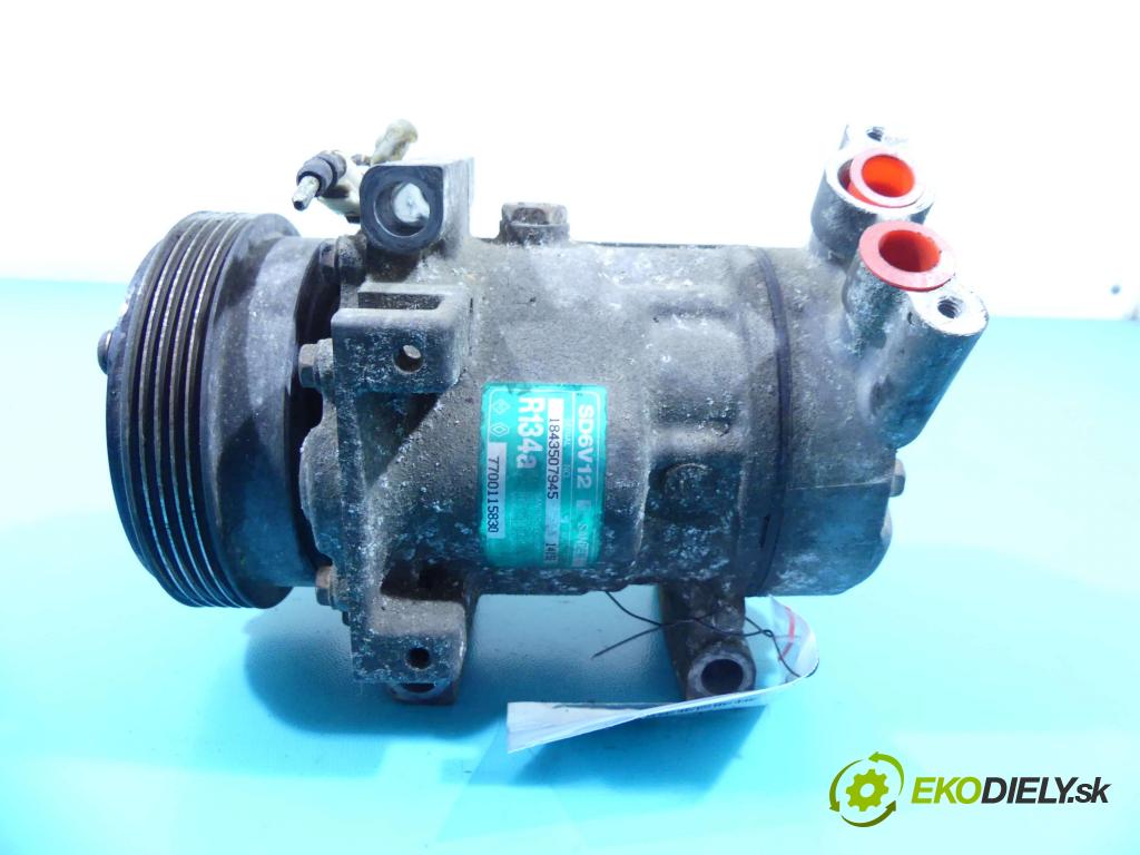 Renault Clio II 1998-2012 1,2.0b: 58 HP manual 43 kW 1149 cm3 5- čerpadlo klimatizácie 7700115830