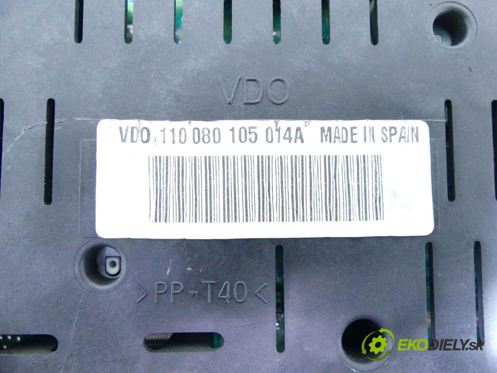 Seat Cordoba II 6L 2002-2008 1.9 tdi 101 HP manual 74 kW 1896 cm3 4- prístrojovka/ budíky 110080105014A (Prístrojové dosky, displeje)