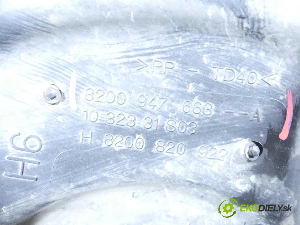 Renault Fluence 1.6 16V 110 HP manual 81 kW 1598 cm3 4- obal filtra vzduchu 8200947663 (Obaly filtrov vzduchu)