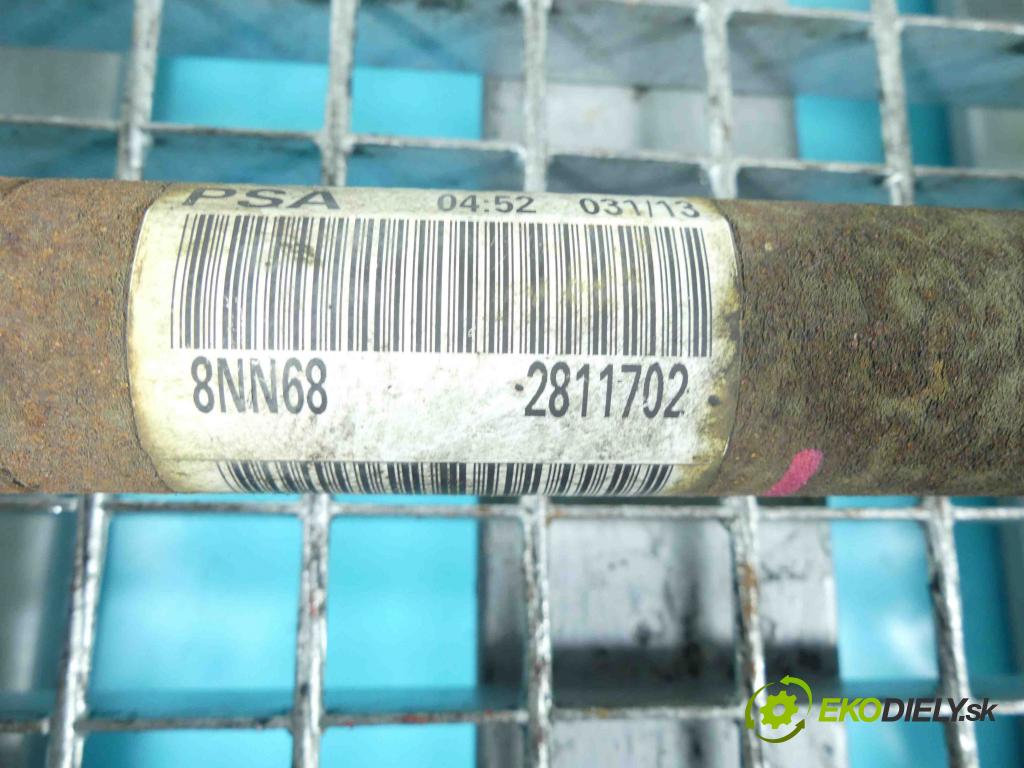Peugeot 3008 I 2009-2016 1.6 hdi 114 HP manual 84 kW 1560 cm3 5- poloos ľavé 2811702 (Poloosy)
