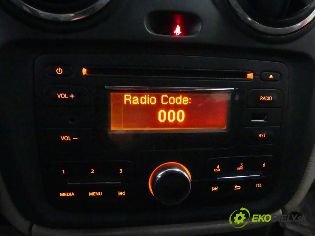 Dacia Dokker 2012- 1.6 8v 82 HP manual 60,5 kW 1598 cm3 5- Radio originál 281155216R