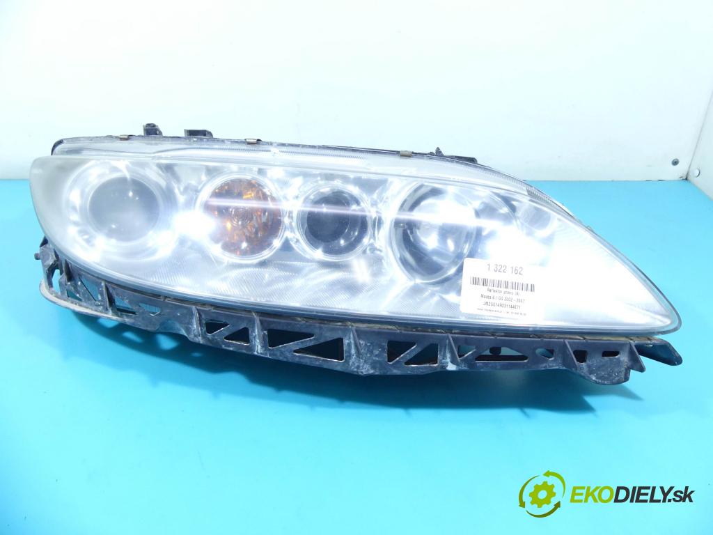 Mazda 6 I GG 2002-2007 2.0 citd 136 HP manual 100 kW 1998 cm3 5- Reflektor: pravý  (Pravé)