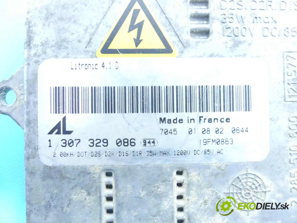 Mazda 6 I GG 2002-2007 2.0 citd 136 HP manual 100 kW 1998 cm3 5- střídač: xenon 1307329086 (Riadiace jednotky xenónu)