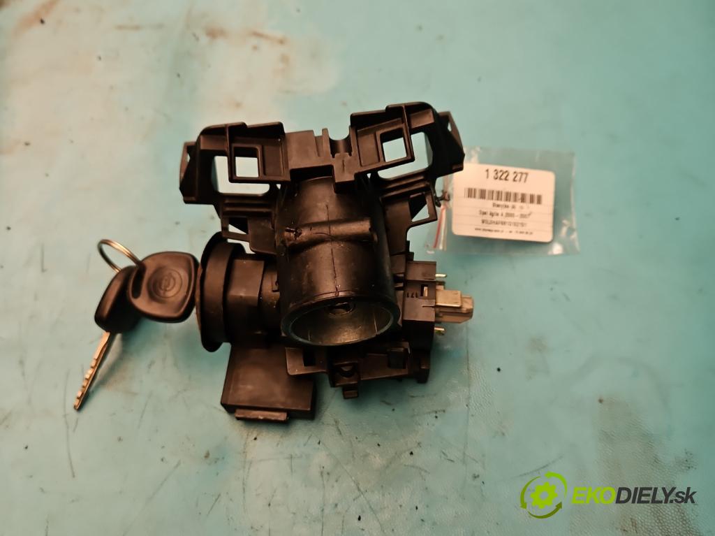 Opel Agila A 2000-2007 1.2 16v 75 HP manual 55 kW 1199 cm3 5- Spínačka  (Spínacie skrinky a kľúče)