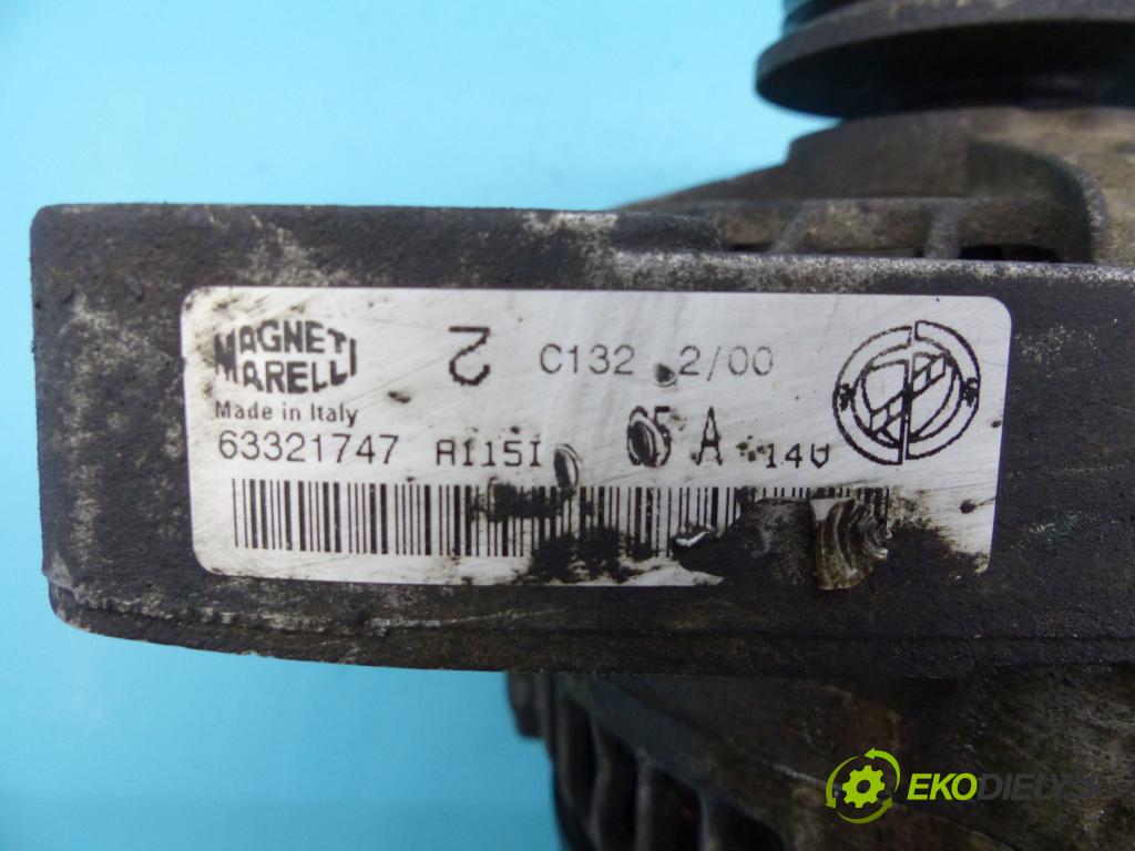 Fiat Palio I 1997-2001 1.2 73 hp manual 54 kW 1242 cm3 5- Alternator 63321747 (Alternátory)