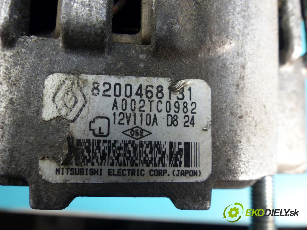 Renault Kangoo I 1998-2008 1.5 dci 61 hp manual 45 kW 1461 cm3 5- Alternator 8200468131 (Alternátory)