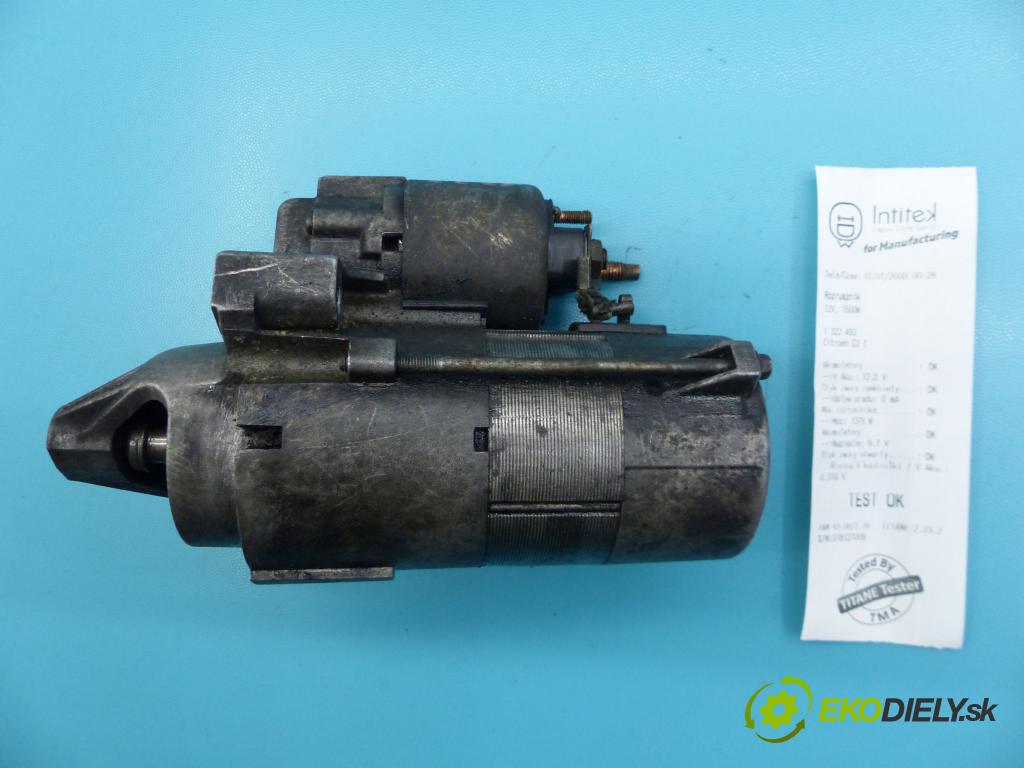 Citroen C3 I 2002-2009 1.4 hdi 90 HP manual 66 kW 1398 cm3 5- štartér  (Štartéry)