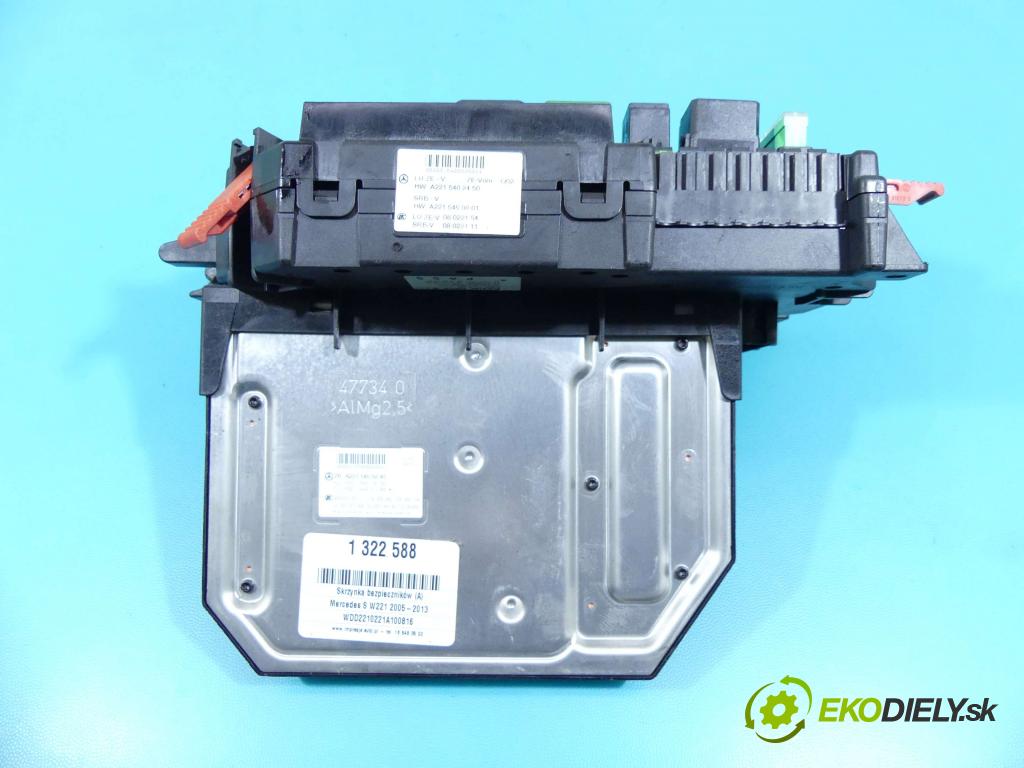 Mercedes S W221 2005-2013 3.0 cdi 235 hp automatic 173 kW 2987 cm3 4- skříňka pojistková A2215402450 (Pojistkové skříňky)