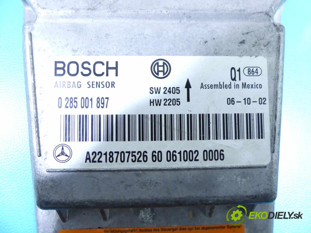 Mercedes S W221 2005-2013 3.0 cdi 235 HP automatic 173 kW 2987 cm3 4- modul riadiaca jednotka 0285001897 (Ostatné)