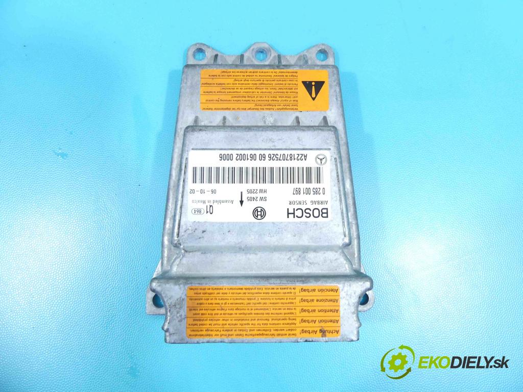 Mercedes S W221 2005-2013 3.0 cdi 235 HP automatic 173 kW 2987 cm3 4- modul riadiaca jednotka 0285001897 (Ostatné)