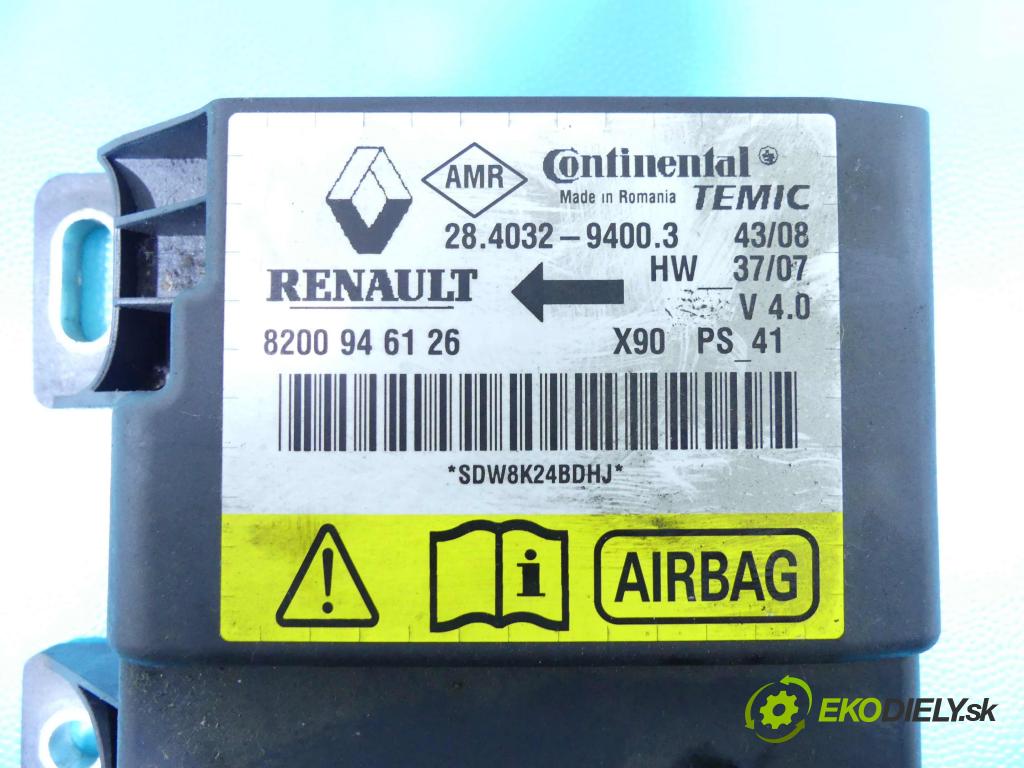 Dacia Sandero I 2008-2012 1.5 dci 86 HP manual 63 kW 1461 cm3 5- modul riadiaca jednotka 8200946126 (Ostatné)