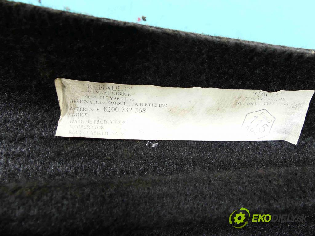 Dacia Sandero I 2008-2012 1.5 dci 86 HP manual 63 kW 1461 cm3 5- zadná 8200732368 (Pláta zadné)