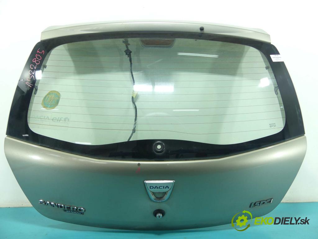Dacia Sandero I 2008-2012 1.5 dci 86 hp manual 63 kW 1461 cm3 5- zadní kufrové dveře  (Zadní kapoty)