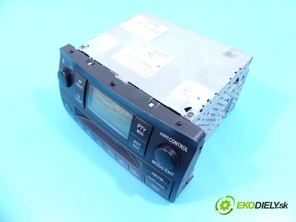 Toyota Corolla E12 2001-2009 2.0 d4d 90 HP manual 66 kW 1995 cm3 5- Radio originál 86120-02250