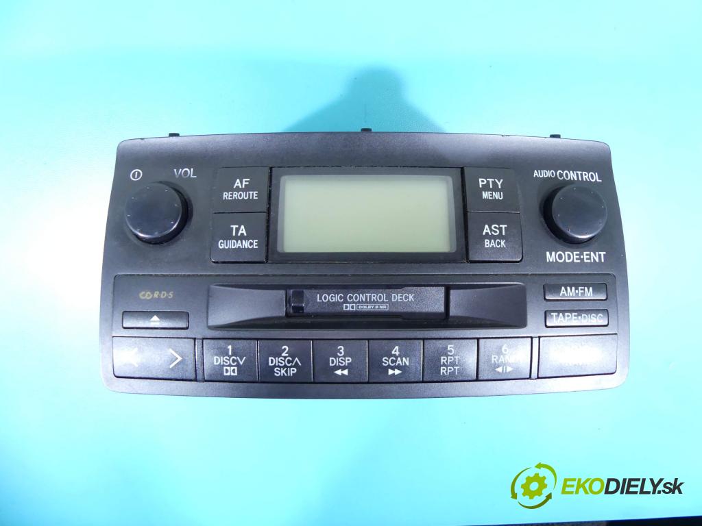 Toyota Corolla E12 2001-2009 2.0 d4d 90 HP manual 66 kW 1995 cm3 5- Radio originál 86120-02250