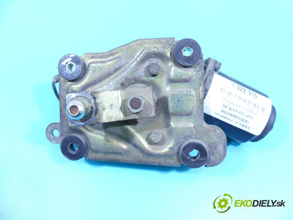 Opel Agila A 2000-2007 1.2 16v 75 hp manual 55 kW 1199 cm3 5- motor stěračů přední