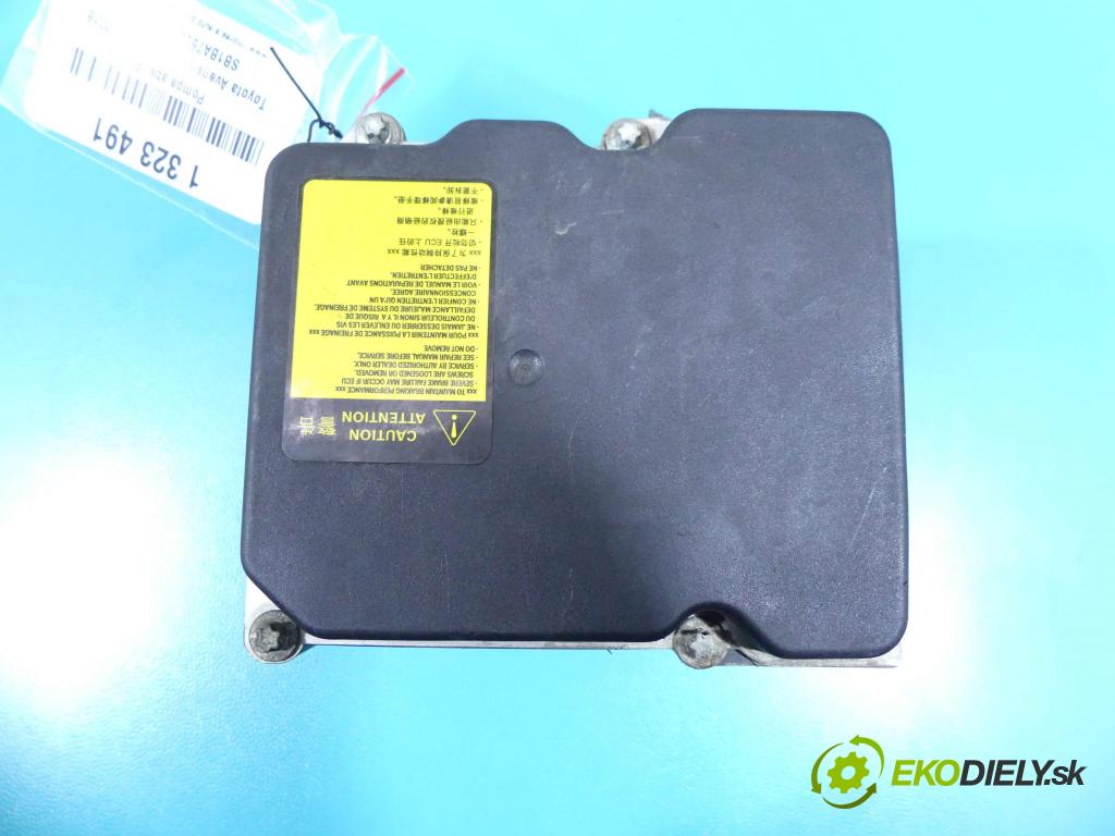 Toyota Avensis III T27 2009-2018 2.2 d4d 150 HP manual 110 kW 2231 cm3 4- čerpadlo abs 0265950749 (Pumpy ABS)