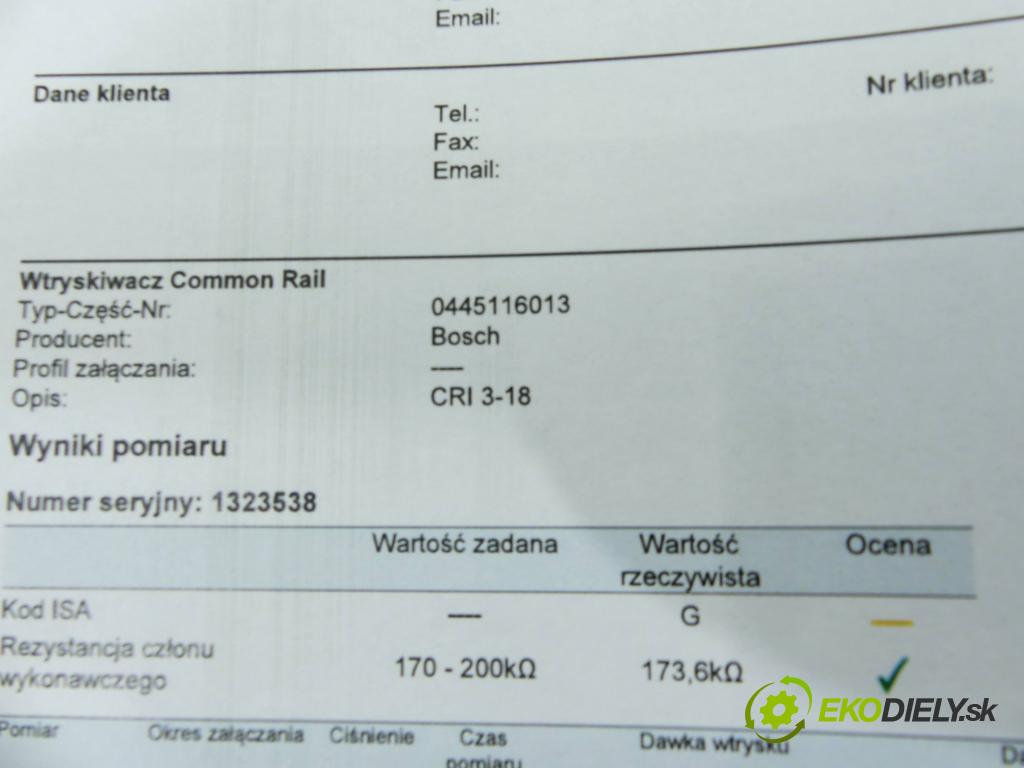 Jaguar XF I X250 2007-2015 3.0 TD V6 211KM automatic 155 kW 2993 cm3 4- vstrek 0445116013 (Vstrekovače)