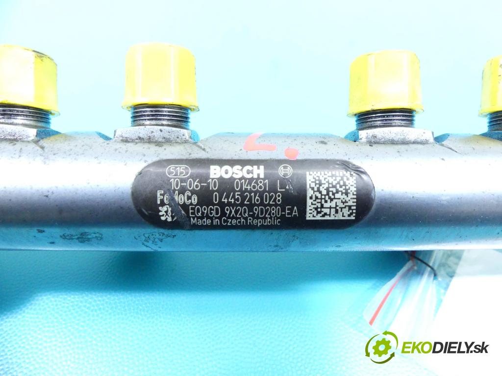 Jaguar XF I X250 2007-2015 3.0 TD V6 211KM automatic 155 kW 2993 cm3 4- lišta vstrekovacia 0445216028 (Vstrekovacie lišty)