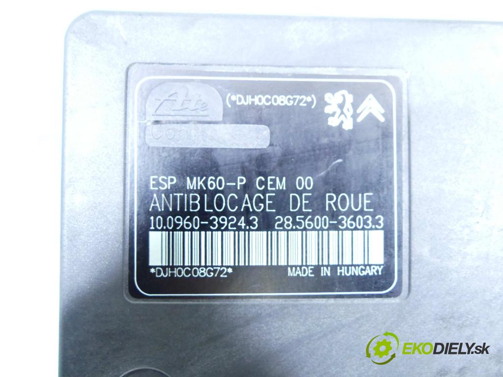 Citroen DS3 2010-2016 1.6 hdi 92 HP manual 68 kW 1560 cm3 3- čerpadlo abs 9666999580 (Pumpy ABS)