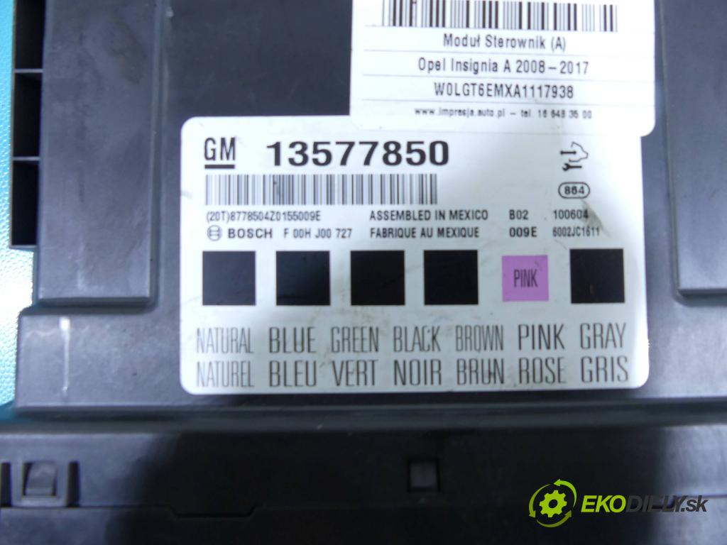 Opel Insignia A 2008-2017 2.0 cdti 160 HP manual 118 kW 1956 cm3 5- modul riadiaca jednotka 13577850 (Ostatné)