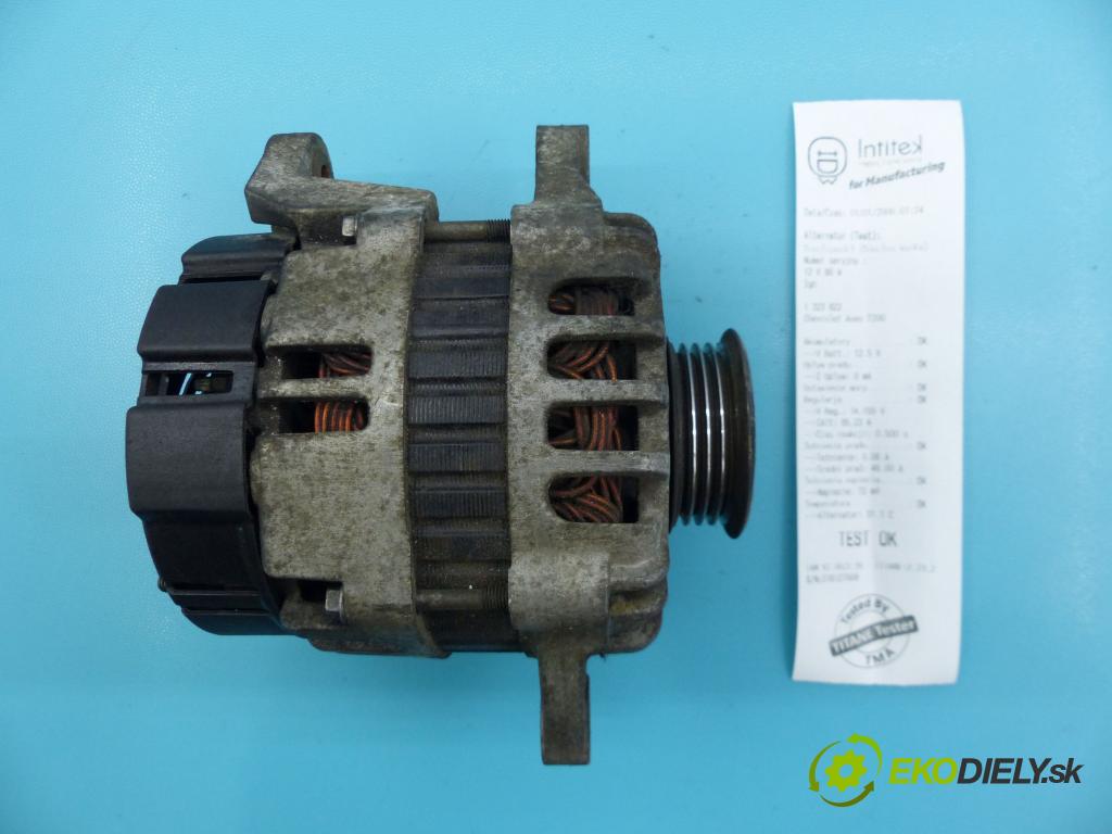 Chevrolet Aveo T200 2003-2008 1,2.0 8v 72 hp manual 53 kW 1150 cm3 5- Alternator 96652100 (Alternátory)